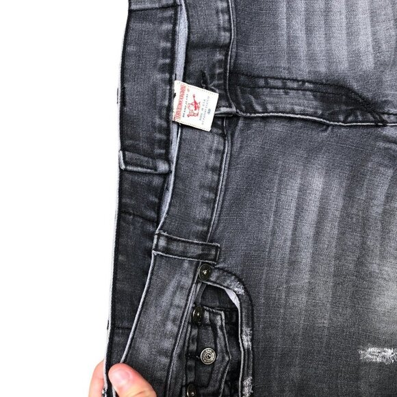 Vintage True Religion Jeans Size 40 RICKY Gray - Picture 7 of 7